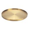 IVAILEX Gold Stainless Steel Round Jewelry and Make up Organiser/Candle Plate Decorative Tray (12.6 inches) view 1