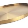 IVAILEX Gold Stainless Steel Round Jewelry and Make up Organiser/Candle Plate Decorative Tray (12.6 inches) view 3