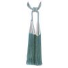 1 Pair Double Balls Tassels Curtain Tiebacks Holdbacks Creative Decorative Drape Tiebacks Rope Tassel Curtain Buckle (Peacock Blue) view 2