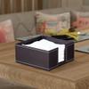 Yuanhaourty PU Leather Square Napkin Holder Tissue Paper Dispenser Box for Office Home Dining Table Hotel Decor view 2
