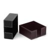 Yuanhaourty PU Leather Square Napkin Holder Tissue Paper Dispenser Box for Office Home Dining Table Hotel Decor view 3