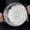 304 Stainless Steel Steamer/Soup Pot 3-layer Household With Steamer 32cm Thickened Suitable for Gas Stove/Induction Cooker Suitable for 5-8 People view 4