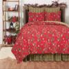 C&F Home Red Christmas Chickadee & Pinecone Branches 3-Piece 100% Cotton Full/Queen Bed Quilt Set Xmas Festive Winter Holidays Reversible Machine Washable Bedding Coverlet Bedspread Decor Decoration view 4