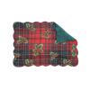 C&F Home Nicholas Plaid Single Placemat Rectangular Placemat Red view 1