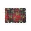 C&F Home Nicholas Plaid Single Placemat Rectangular Placemat Red view 2