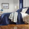 BrylaneHome Bedding Lightweight All Season Florence Quilted Oversized 100% Cotton Ultra Supreme Softness Bedspread - King, Navy view 1
