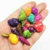 PEPPERLONELY Mixed Dyed Assorted Colors India Sea Shells, 8 OZ Apprx.360+ PC Shells, 1/2Inch ~ 1-1/4 Inch view 2