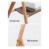 COAT RACK Solid Wood Trapezoid Coat Hook On Top Bottom Storage Rack Clothes Hat Bag Floor-Standing Foldable Solid Body Easy to Assemble view 4