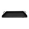 Black Steel Non Stick Coating Flat Top Griddle Plancha For Double Burner 32'' view 1