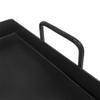 Black Steel Non Stick Coating Flat Top Griddle Plancha For Double Burner 32'' view 3