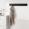 SKOLOO Coat Rack Wall Mounted - 38.3'' Long, Wooden, Heavy Duty, Rustic Coat Hooks for Wall, 16'' Hole to Hole, Wall Coat Rack with 10 Triple Hooks for Hanging Clothes, Jacket, Hat(Black) view 2