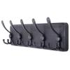 SKOLOO Rustic Wall Mounted Coat Rack: 16" Stud Spacing, Pine Real Wood Plank Wall Coat Rack with 5 Triple Hooks, Farmhouse Coat Hanger Wall Mount for Hanging Backpack Jacket Coat Hat view 1