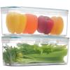Komax Biokips Fridge Storage Containers Airtight Fridge Organizers and Storage Clear Containers w/Dripping Tray Meat, Veggie, or Fruit Storage Containers for Fridge (2-Pack, 118 oz) view 2