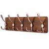 SKOLOO Rustic Pine Wood Wall Coat Rack with 5 Triple Hooks, 16" Stud Spacing, Farmhouse Wall Mounted Coat Rack for Hanging Backpack, Jacket, Hat view 1