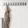 SKOLOO Coat Rack Wall Mounted - 38.3'' Long, Wooden, Heavy Duty, Rustic Coat Hooks for Wall, Wall Coat Rack with 10 Triple Hooks for Hanging Clothes, Jacket, Hat(Weathered White) view 3