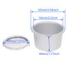 Othmro 3 Pack Bakeware Round Cake Pan 50mm(Bottom)*65mm(Top) Dia with Removable Loose Bottom Quick Release Coating Bakeware for Oven and Instant Pot Cake Baking view 3