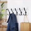 SKOLOO Rustic Wall Mounted Coat Rack: 16" Stud Spacing, Pine Real Wood Plank Wall Coat Rack with 5 Triple Hooks, Farmhouse Coat Hanger Wall Mount for Hanging Backpack Jacket Coat Hat view 3