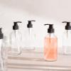 Youngever 5 Pack Empty Clear Glass Pump Bottles, 8 Ounce Lotion Pump Bottles, Soap Dispenser, Refillable Containers, Durable Black Pumps view 2