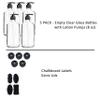 Youngever 5 Pack Empty Clear Glass Pump Bottles, 8 Ounce Lotion Pump Bottles, Soap Dispenser, Refillable Containers, Durable Black Pumps view 3