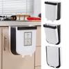 Folding Trash Can,Silicone Waste Cans for Kitchen Folding Waste Bin Foldable Hanging Trash Can Collapsible Small Hanging Garbage Can for Home Room Cabinet Door Drawer - 9L/2.38 Gallon view 1