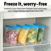 FORID Reusable Gallon Freezer Bags, 6 Pack Leakproof Extra Thick 1 Gallon Bags for Marinate Food & Fruit Cereal Sandwich Snack Meal Prep Travel Items Home Organization Storage view 3