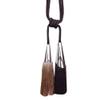 1 Pair Creative Double Balls Curtain Tassel Rope Curtain Buckle Tieback Decorative Tassels Curtain Tiebacks Holdbacks Drape Tiebacks Rope (Dark Coffee) view 1