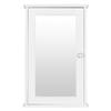 Anshunyin Bathroom Wall Mounted Cabinet Single Door Mirror Indoor Bathroom Medicine Cabinet Adjustable Shelf White view 1