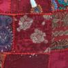 Sophia-Art Indian Embroidered Patchwork Cover Indian Decorative Pouf Indian Comfortable Floor Cotton Cushion Ottoman Pouf,Indian Designs Ethnic Patchwork Pouf (Red, 18"x13") view 4