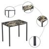 90 x 60 x 82 cm Tavern Collection 3-Piece Table Set 3 Piece Dining Set Studio Collection Soho Dining Table with Two Stools Home Kitchen Breakfast Table view 4