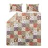 2 Piece Rustic Bedspread Twin Featuring Beautiful Cotton Floral Patchwork Quilt Pattern Textured Front All Over Jacobean Interior Reverse Farmhouse Bedding Set Comfy Luxury Bed Decor view 3
