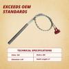 Austroflamm, Ashley, King, US Stove, Breckwell, Golden Eagle, Avalon & Lopi 4" Heating Element Igniter Replacement - Replaces 109058 80607 80619 80481 C-E-IGN 99300148 99300149 view 2