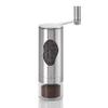 AdHoc Mrs. Bean Stainless Steel Coffee Grinder - 7" Manual Coffee Burr Grinder with Adjustable Coarseness Settings - Stainless Steel Coffee Bean Grinder - Easy-to-Clean Kitchen Tool view 1
