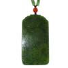 3.5" China Certified Nature Hetian Nephrite Jade Blessing Laughing Kwan-yin and Landscape Hand Carved Pendant 5019 view 3