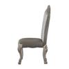 Acme Dresden Faux Leather Upholstered Side Chair in Vintage Bone White Set of 2 view 3