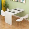 Desk Solid Wood Wall-Mounted Folding Dining Table, Telescopic Invisible Home Wall Table Simple Wall bar Table, 80/90/100 / 120cm Study Table Office Computer view 1