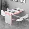 Desk Solid Wood Wall-Mounted Folding Dining Table, Telescopic Invisible Home Wall Table Simple Wall bar Table, 80/90/100 / 120cm Study Table Office Computer view 2
