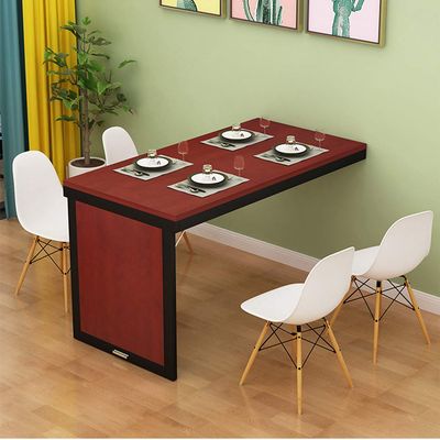 Desk Wall-Mounted Drop-Leaf Table Folding, Kitchen & Dining Folding Table Solid Wood Children Table Home Office Table Workstation Computer Trestle