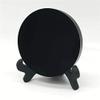 1pc 120mm Natural Black Obsidian Quartz fengshui Bright Mirror Circle Disk Crystal Plate for Reiki Healing view 4