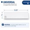 Replacement Medicine Cabinet White Metal Shelf, Bathroom Shelf Insert Universal Cabinet Shelf Vanity Cabinet Shelf OrganizerBahtroom Shelf Replacement 13.25" x 3" view 3