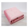 Aitliving Cotton Velvet Blanket Throw Luster Rose Pink 55x60 Natural Viscose Cotton Throw Triangle Geometry Quilted Twin Size Blanket for Kid Girl Adult, 2.20lb Weight for Bedding 140x152cm