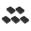EXCEART 5pcs Portable Storage Box Mini Empty Tins for Mints Candy Lightweight Multi-purpose Organizers Black view 1