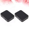 EXCEART 5pcs Portable Storage Box Mini Empty Tins for Mints Candy Lightweight Multi-purpose Organizers Black view 2