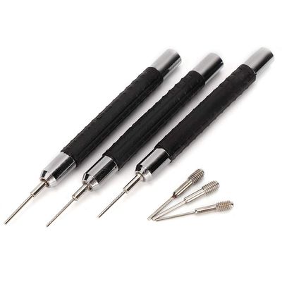 Cimenn 3pcs Watch Pin Removal Tool, Watch Link Removal Tool Watch Repairing Tool 0.7mm 0.8mm 0.9mm Tool Set
