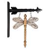 K&K Interiors 16420A 17 Inch Silver and Gold Resin Dragonfly Arrow Replacement, 17" H x 12.5" W x 1.25" D view 1