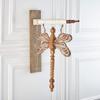 K&K Interiors 16420A 17 Inch Silver and Gold Resin Dragonfly Arrow Replacement, 17" H x 12.5" W x 1.25" D view 3