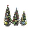 Bethany Lowe Christmas Merry & Bright Bottle Brush, 13.0", Plastic, Set of 3 Snow Covered, Christmas Trees, Lc8415 view 2