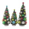 Bethany Lowe Christmas Merry & Bright Bottle Brush, 13.0", Plastic, Set of 3 Snow Covered, Christmas Trees, Lc8415 view 3