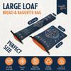 THINK4EARTH - Large Bread and Baguette Bags (Dark Blue, Bread & Baguette Set) view 3