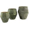 Green Glass Traditional Candle Holder (Set of 3) view 2