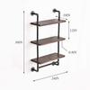 DR.IRON Industrial Pipe Shelving Rustic Bathroom Shelves with Towel Bar, 24" Pipe Shelf Wall Mounted, Farmhouse Bathroom Shelf Storage (3 tier-24) view 2